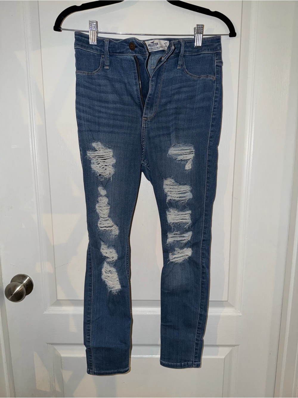 Hollister ripped high rise Jeggings